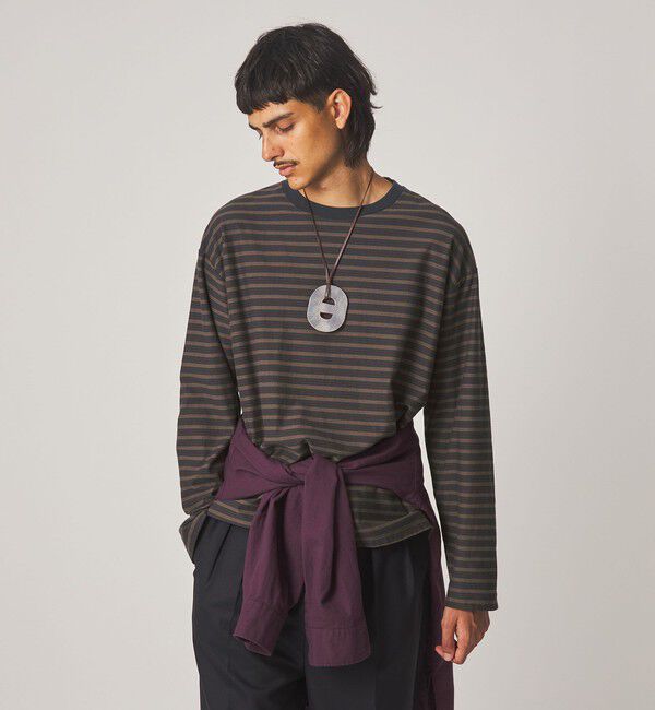 STEVEN ALAN「＜Steven Alan＞ オーガニックコットン ボーダー カットソー」|Tシャツ・カットソー|