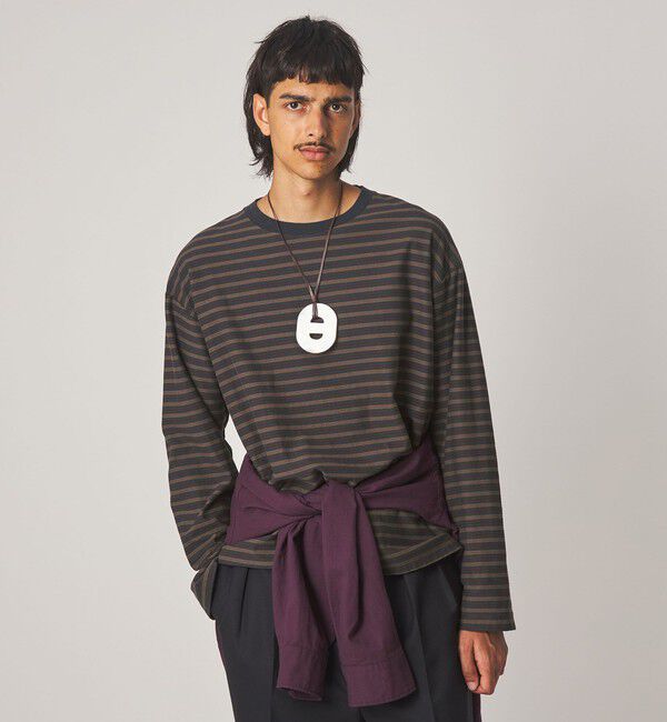 STEVEN ALAN「＜Steven Alan＞ オーガニックコットン ボーダー カットソー」|Tシャツ・カットソー|