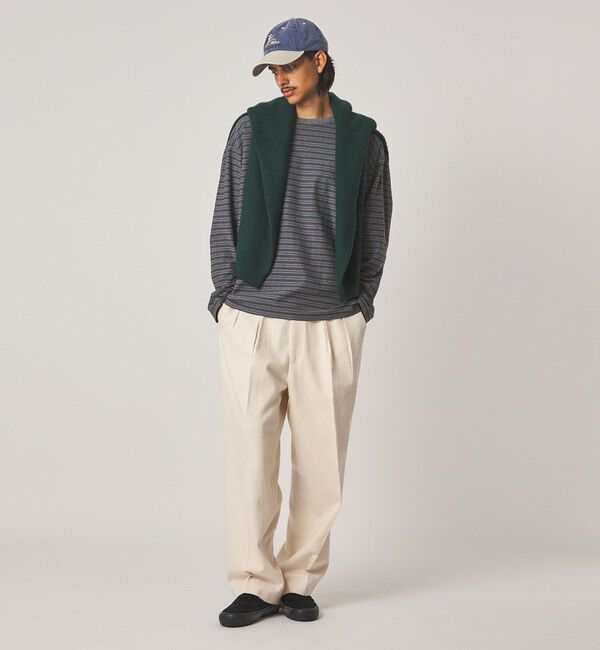 STEVEN ALAN「＜Steven Alan＞ オーガニックコットン ボーダー カットソー」|Tシャツ・カットソー|