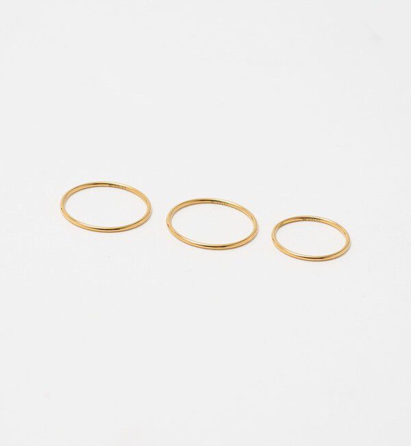 BEAUTY&YOUTH UNITED ARROWS「＜by Preek＞シンプル 3セット リング」|リング|GOLD