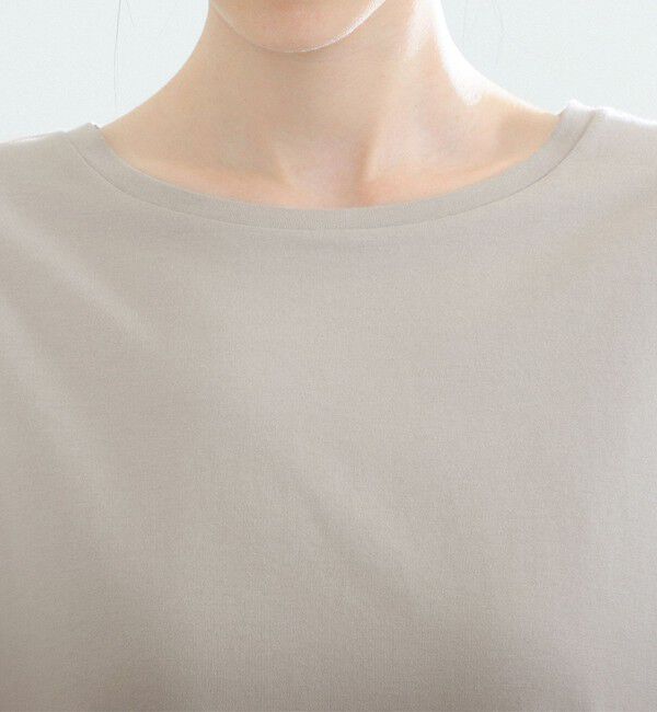 Demi-Luxe BEAMS 「ATON / スビンコットン キャップスリーブ Tシャツ」|Tシャツ・カットソー|