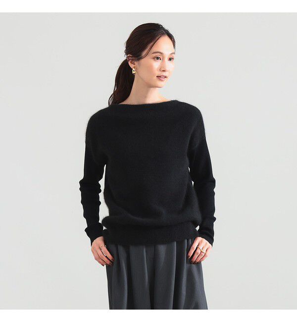 Demi-Luxe BEAMS 「フラッフィー ボートネック ニット」|ニット・セーター|スミクロ
