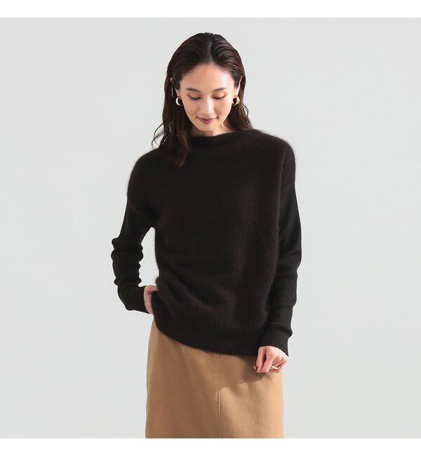 Demi-Luxe BEAMS 「フラッフィー ボートネック ニット」|ニット・セーター|
