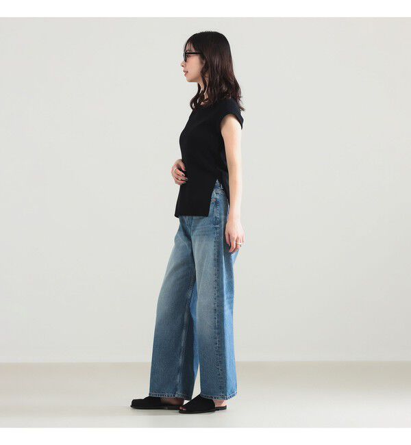 Demi-Luxe BEAMS 「TAN / アイレット ニット ノースリーブ トップス」|ニット・セーター|