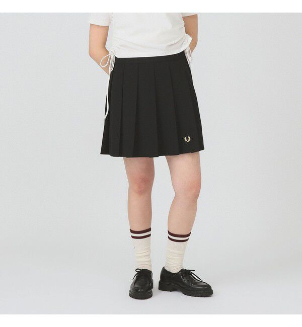 Ray BEAMS 「【別注】FRED PERRY / プリーツ ショーツ」|その他|BLACK