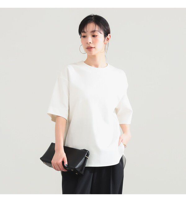 Demi-Luxe BEAMS 「コットン バウンシー Tシャツ」|Tシャツ・カットソー|