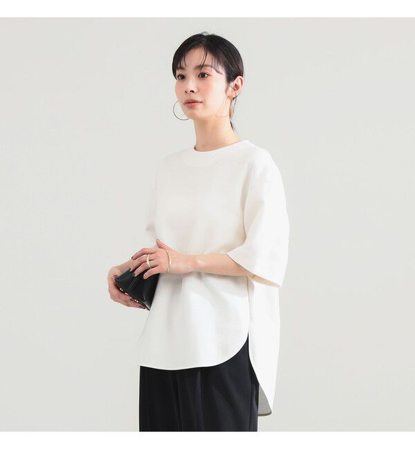 Demi-Luxe BEAMS 「コットン バウンシー Tシャツ」|Tシャツ・カットソー|