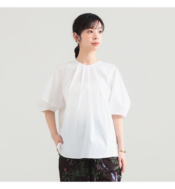Demi-Luxe BEAMS 「ランタンスリーブ プルオーバー」|シャツ・ブラウス|WHITE
