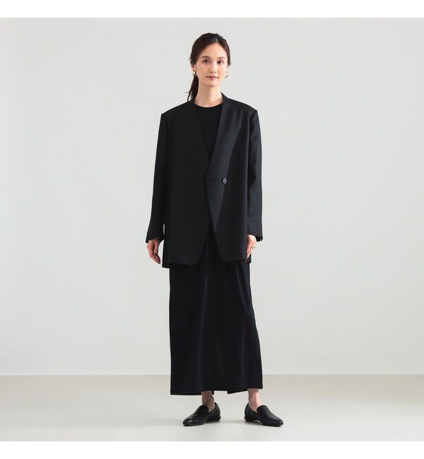 Demi-Luxe BEAMS 「ラペルレス オーバー ジャケット」|ダッフルコート|