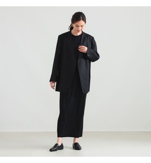 Demi-Luxe BEAMS 「ラペルレス オーバー ジャケット」|ダッフルコート|