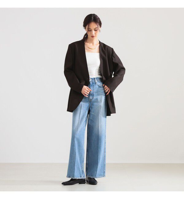 Demi-Luxe BEAMS 「ラペルレス オーバー ジャケット」|ダッフルコート|