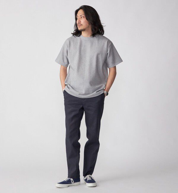 SHIPS「【WEB限定】SHIPS:〈手洗い可能/抗菌/防臭〉ワンポイント ロゴ バーズアイ Tシャツ」|Tシャツ・カットソー|