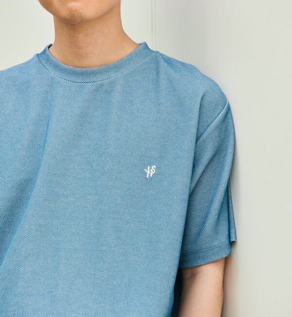 SHIPS「【WEB限定】SHIPS:〈手洗い可能/抗菌/防臭〉ワンポイント ロゴ バーズアイ Tシャツ」|Tシャツ・カットソー|ロイヤルブルー