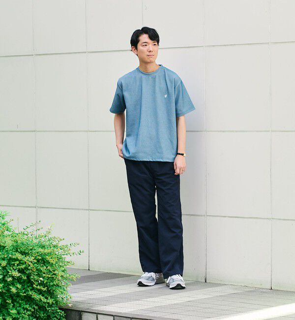 SHIPS「【WEB限定】SHIPS:〈手洗い可能/抗菌/防臭〉ワンポイント ロゴ バーズアイ Tシャツ」|Tシャツ・カットソー|
