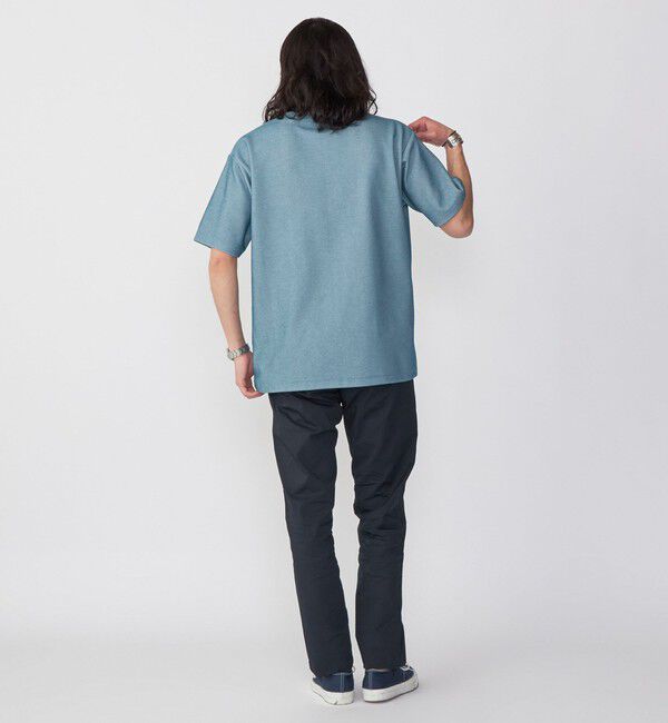 SHIPS「【WEB限定】SHIPS:〈手洗い可能/抗菌/防臭〉ワンポイント ロゴ バーズアイ Tシャツ」|Tシャツ・カットソー|
