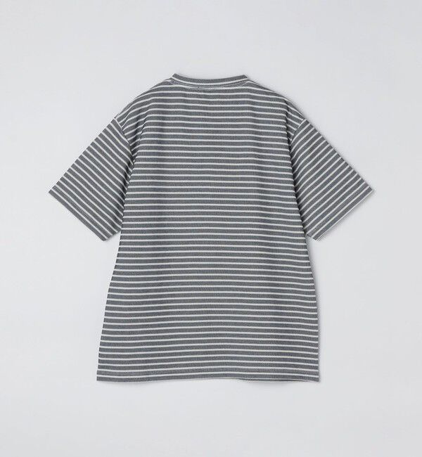 SHIPS「【WEB限定】SHIPS:〈手洗い可能/抗菌/防臭〉ワンポイント ロゴ バーズアイ ヘンリーネック Tシャツ」|Tシャツ・カットソー|