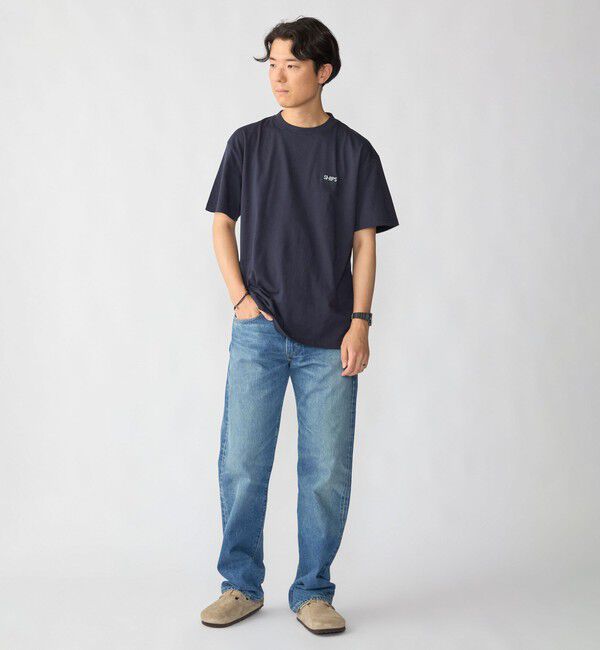 SHIPS「【WEB限定】SHIPS: STYLISH STANDARD ロゴ 刺繍 Tシャツ」|Tシャツ・カットソー|