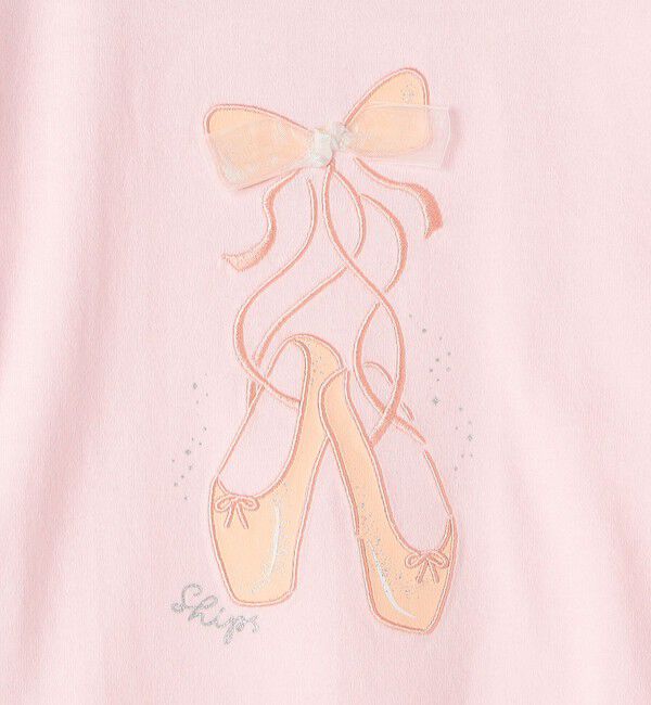 SHIPS KIDS「SHIPS KIDS:80～90cm / バレエシューズ デザイン 長袖 Tシャツ」|Tシャツ・カットソー|