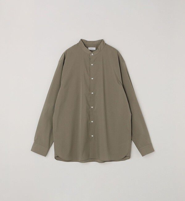 SHIPS any「SHIPS any: LIM BLESS ソリッド / ストライプ バンドカラー シャツ 26AW◆」|シャツ・ブラウス|