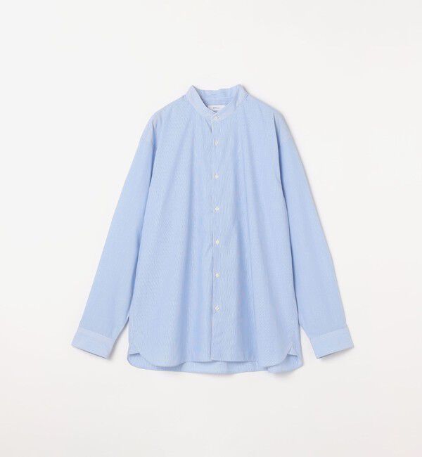SHIPS any「SHIPS any: LIM BLESS ソリッド / ストライプ バンドカラー シャツ 26AW◆」|シャツ・ブラウス|