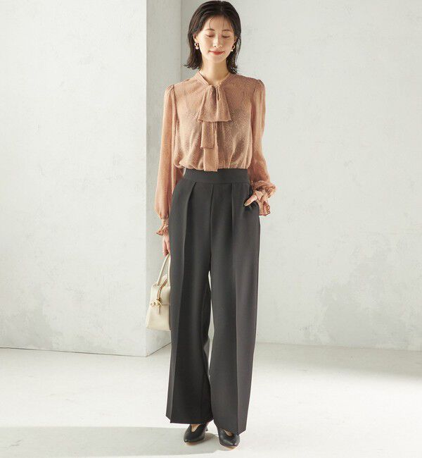 SHIPS for women「【SHIPS別注】troisiemeCHACO: 〈手洗い可能〉2WAY シアー タイ ブラウス（セレモニー対応可）」|シャツ・ブラウス|