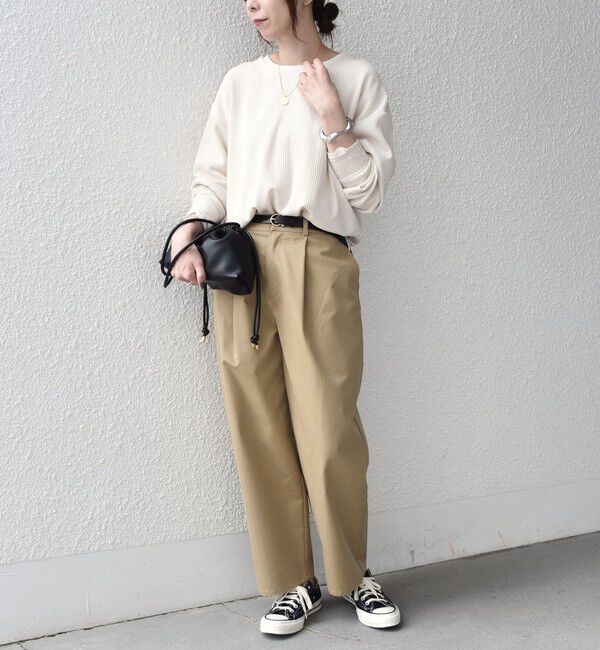 SHIPS Colors 「《追加・新色予約》SHIPS Colors:〈手洗い可能〉変形ワッフル Vネック プルオーバー◆」|Tシャツ・カットソー|