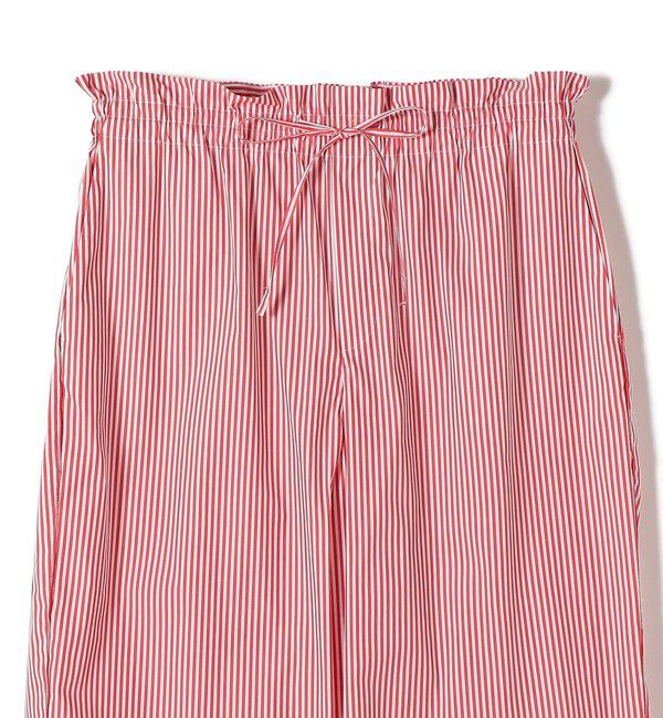 SHIPS for women「SHIPS Primary Navy Label:〈手洗い可能〉綿 ナイロン ストライプ パンツ」|その他|