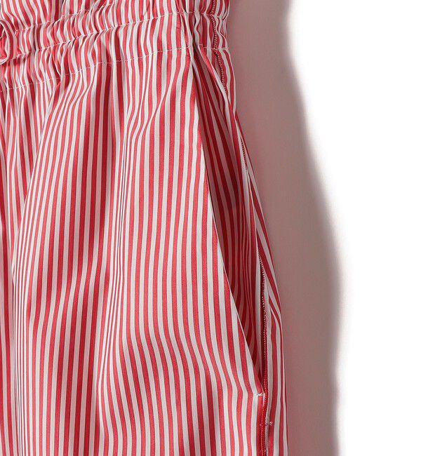 SHIPS for women「SHIPS Primary Navy Label:〈手洗い可能〉綿 ナイロン ストライプ パンツ」|その他|