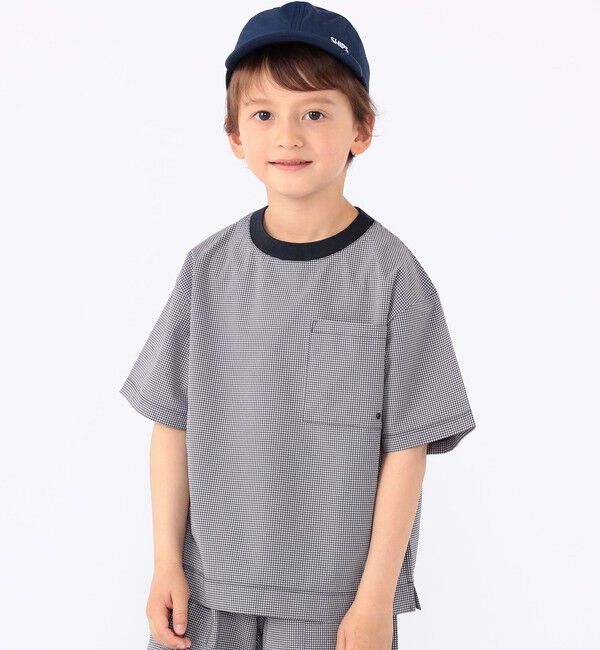 SHIPS KIDS「【SHIPS KIDS別注】ARCH&LINE:100～130cm / 〈家族おそろい〉SOLOTEX (R) Tシャツ」|Tシャツ・カットソー|