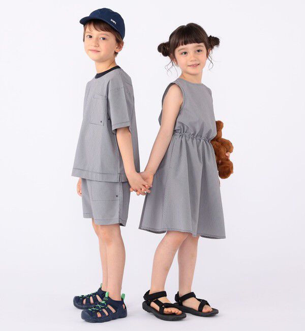 SHIPS KIDS「【SHIPS KIDS別注】ARCH&LINE:100～130cm / 〈家族おそろい〉SOLOTEX (R) Tシャツ」|Tシャツ・カットソー|