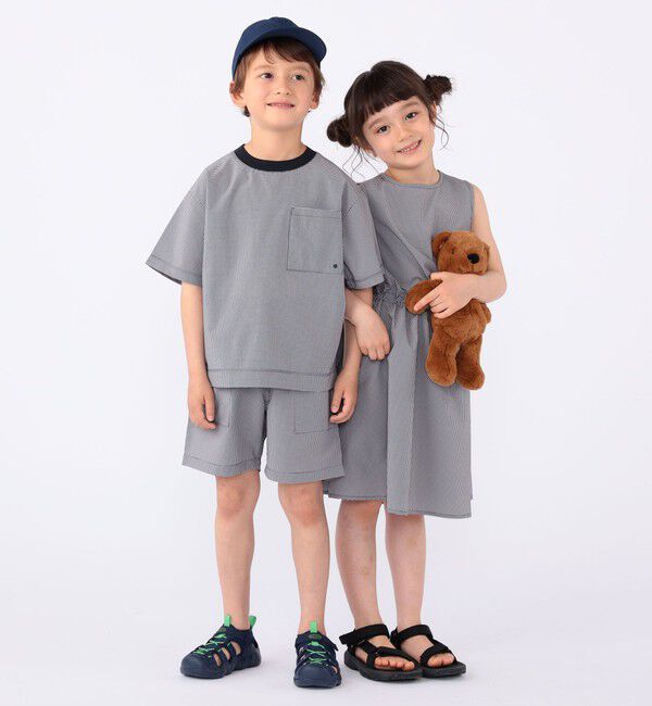 SHIPS KIDS「【SHIPS KIDS別注】ARCH&LINE:100～130cm / 〈家族おそろい〉SOLOTEX (R) Tシャツ」|Tシャツ・カットソー|