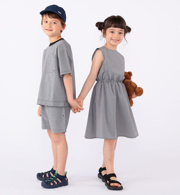 SHIPS KIDS「【SHIPS KIDS別注】ARCH&LINE:100～130cm / 〈家族おそろい〉SOLOTEX (R) Tシャツ」|Tシャツ・カットソー|