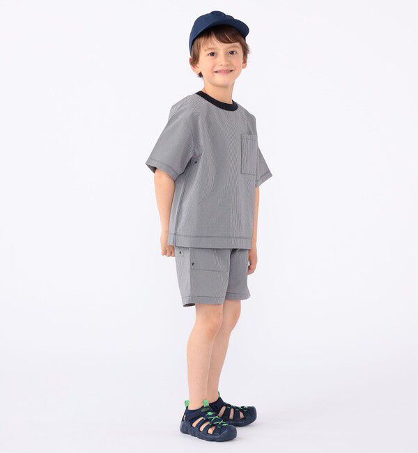SHIPS KIDS「【SHIPS KIDS別注】ARCH&LINE:100～130cm / 〈家族おそろい〉SOLOTEX (R) Tシャツ」|Tシャツ・カットソー|