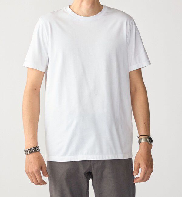 SHIPS「SHIPS:〈MADE IN JAPAN〉スタンダード クルーネック Tシャツ」|Tシャツ・カットソー|ホワイト
