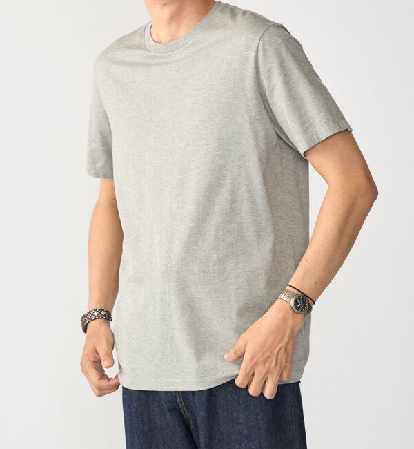SHIPS「SHIPS:〈MADE IN JAPAN〉スタンダード クルーネック Tシャツ」|Tシャツ・カットソー|グレー