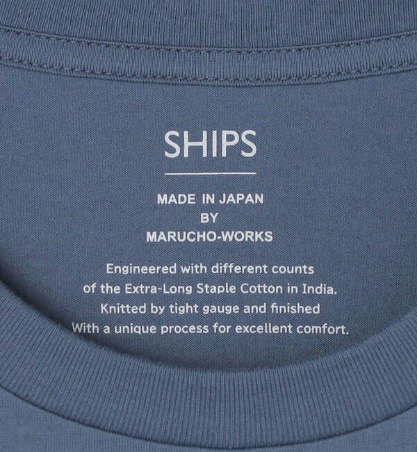 SHIPS「SHIPS:〈MADE IN JAPAN〉スタンダード クルーネック Tシャツ」|Tシャツ・カットソー|