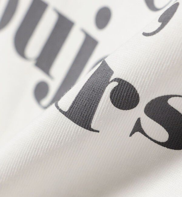 SHIPS any「《予約》SHIPS any:〈手洗い可能〉シアー ワイド トップス  &times; フレンチ ロゴ TEE」|シャツ・ブラウス|