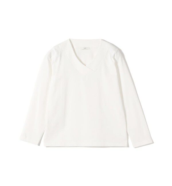 SHIPS for women「《予約》【WEB限定】〈ネックが選べる〉オーガニックコットン バリエーション ネック ロングスリーブ TEE」|Tシャツ・カットソー|