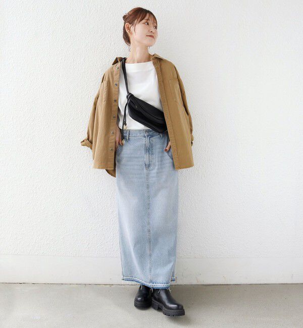 SHIPS for women「《予約》【WEB限定】〈ネックが選べる〉オーガニックコットン バリエーション ネック ロングスリーブ TEE」|Tシャツ・カットソー|