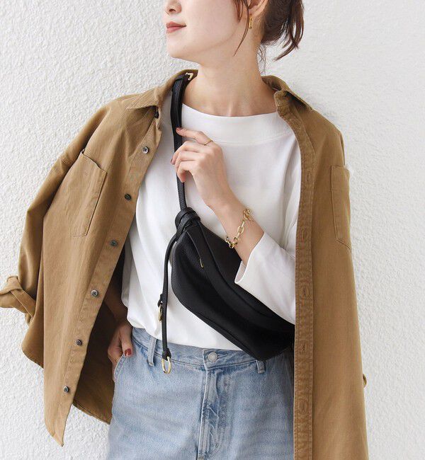 SHIPS for women「《予約》【WEB限定】〈ネックが選べる〉オーガニックコットン バリエーション ネック ロングスリーブ TEE」|Tシャツ・カットソー|