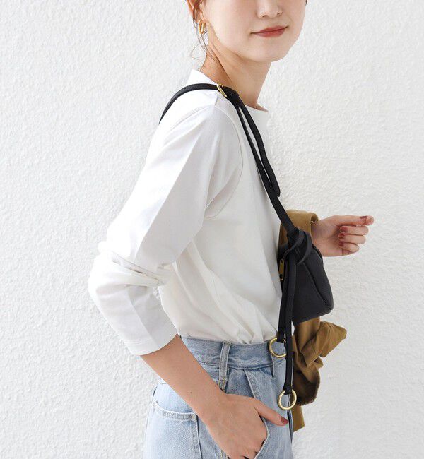 SHIPS for women「《予約》【WEB限定】〈ネックが選べる〉オーガニックコットン バリエーション ネック ロングスリーブ TEE」|Tシャツ・カットソー|