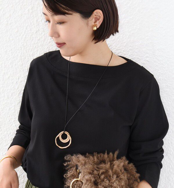 SHIPS for women「《予約》【WEB限定】〈ネックが選べる〉オーガニックコットン バリエーション ネック ロングスリーブ TEE」|Tシャツ・カットソー|