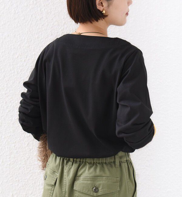 SHIPS for women「《予約》【WEB限定】〈ネックが選べる〉オーガニックコットン バリエーション ネック ロングスリーブ TEE」|Tシャツ・カットソー|