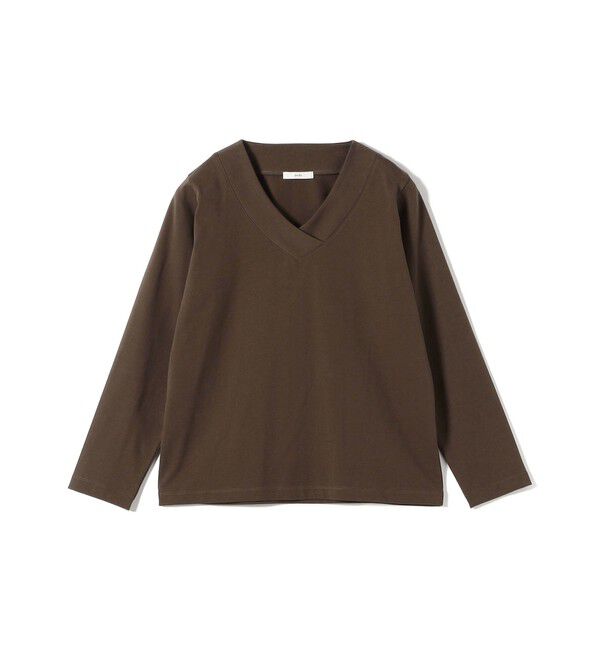 SHIPS for women「《予約》【WEB限定】〈ネックが選べる〉オーガニックコットン バリエーション ネック ロングスリーブ TEE」|Tシャツ・カットソー|