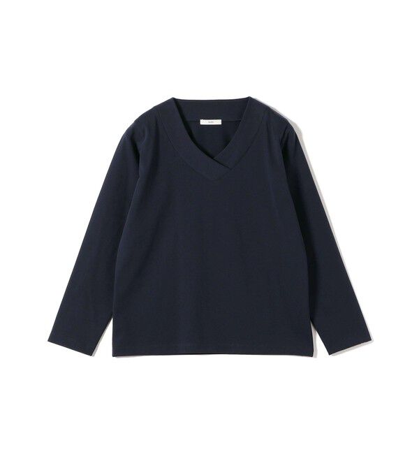 SHIPS for women「《予約》【WEB限定】〈ネックが選べる〉オーガニックコットン バリエーション ネック ロングスリーブ TEE」|Tシャツ・カットソー|