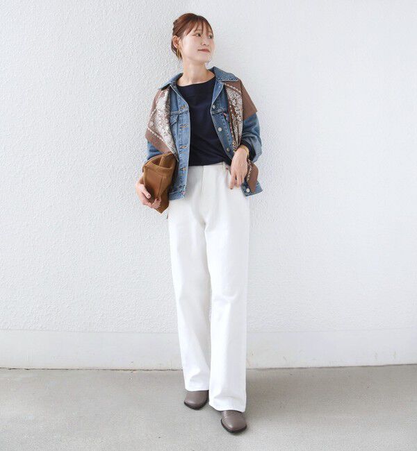 SHIPS for women「《予約》【WEB限定】〈ネックが選べる〉オーガニックコットン バリエーション ネック ロングスリーブ TEE」|Tシャツ・カットソー|