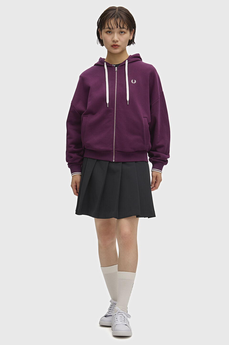 FRED PERRY 「FRED PERRY／Hooded Zip-Through Sweatshirt／フード付きジップスルースウェット」|パーカー|