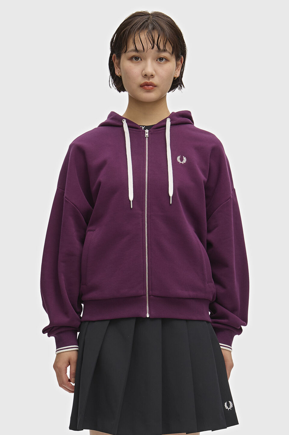 FRED PERRY 「FRED PERRY／Hooded Zip-Through Sweatshirt／フード付きジップスルースウェット」|パーカー|