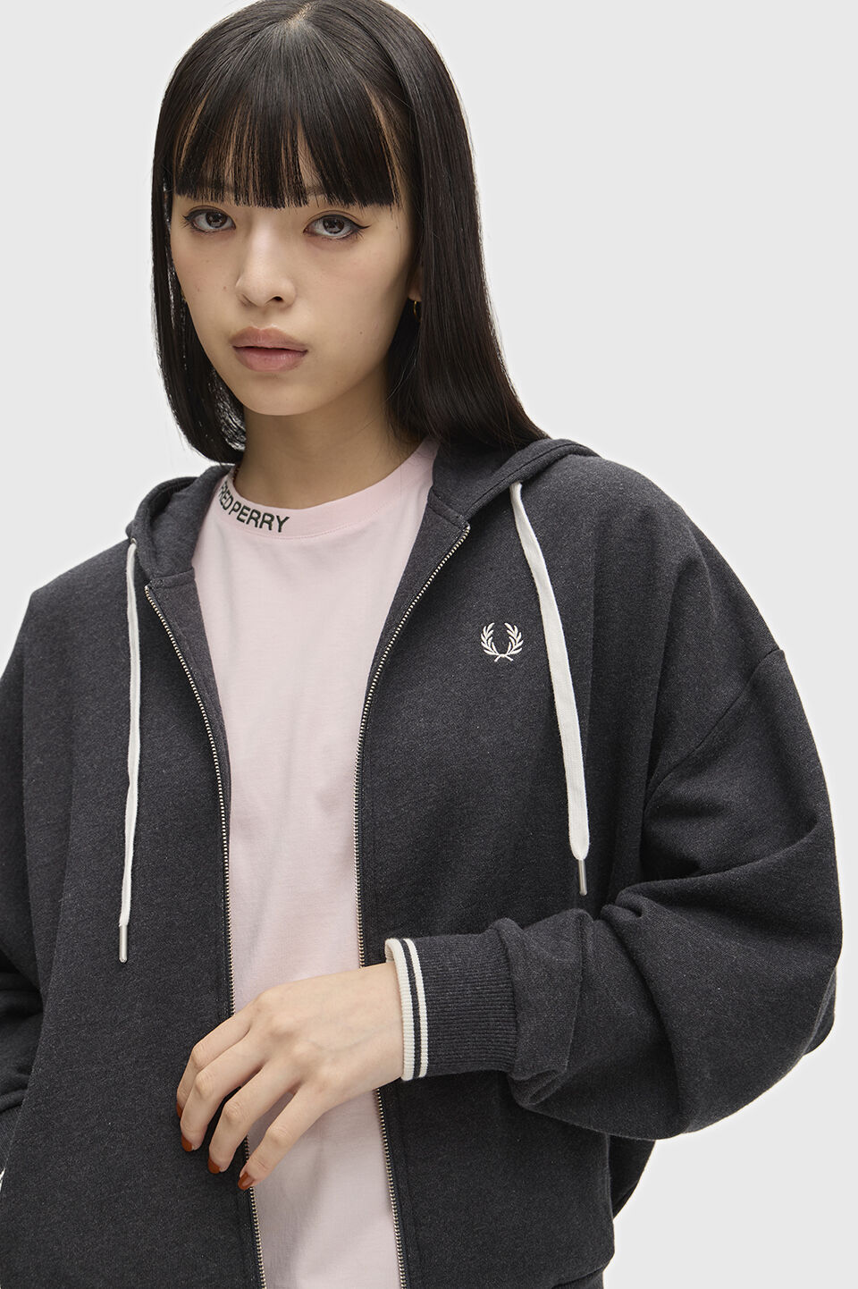 FRED PERRY 「FRED PERRY／Hooded Zip-Through Sweatshirt／フード付きジップスルースウェット」|パーカー|