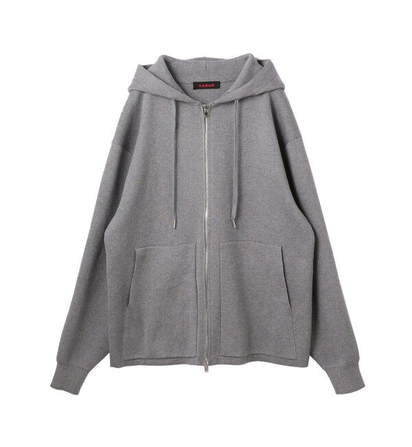 CABaN「CABaN コットンカシミヤ ジップパーカ」|ニット・セーター|15 グレー